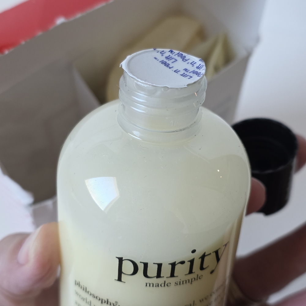 Philosophy Purity Made Simple Cleansing Set Cleanser & Cleansing Cloths NIB - Picture 4 of 5